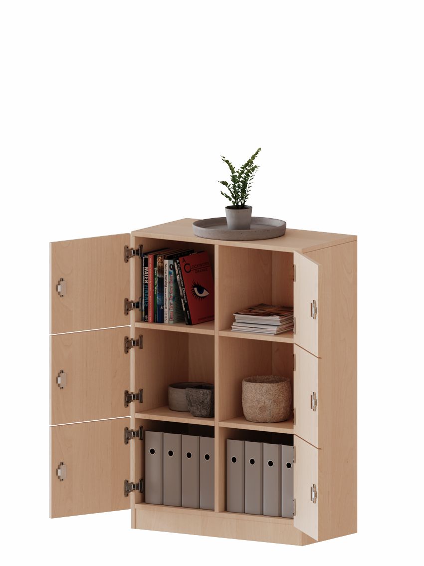 Schließfachschrank zweitürig 3 OH, 4 Dekore